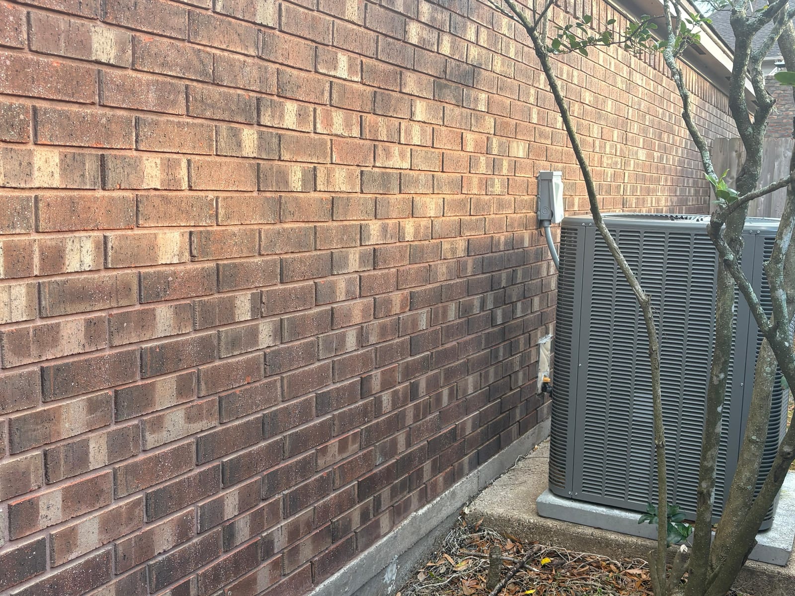 Brick wall + gate restoration — after